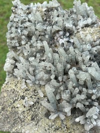 Image 5 of Large Quartz Crystal Points Cluster with inclusions & Fluorite | China #2887