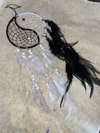 Image 1 of yin yang dream catcher