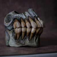 Image 2 of Old Bone Dental Ring Box- ring storage stash box handmade, one off