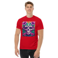 Image 4 of Sugar skull art 1 Unisex classic tee