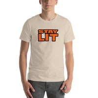 Image 1 of STAY LIT ORANGE EXTRA Short-Sleeve Unisex T-Shirt
