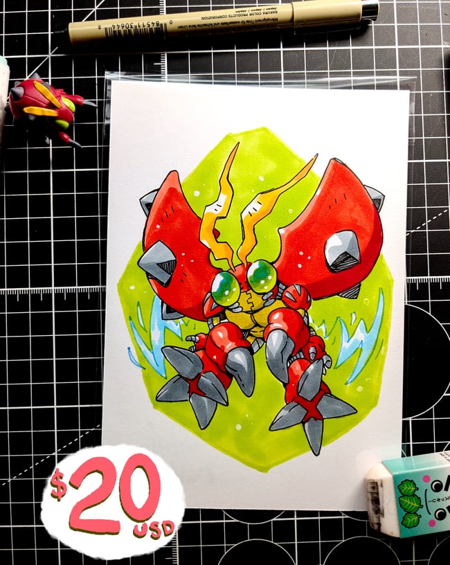 Tentomon Original illustration 