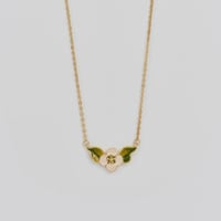 Image 2 of Fable Enamel Poppy Anemone Necklace