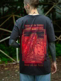 Image 4 of JIVAMUKTI YOGA x DHARMA108 "Ahimsa" Darkred
