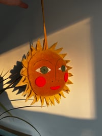 Image 3 of Hanging Golden Velvet Sun 