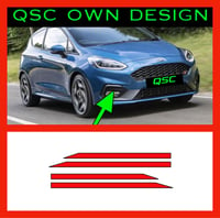 X4 Mk8 Ford Fiesta St/Stline Front Bumper Vent Pinstripe Stickers