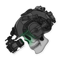 Brain bucket sticker 
