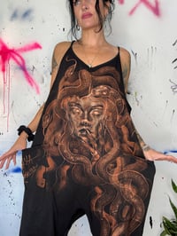 Image 3 of “TURN YOU TO STONE” CUSTOM BLEACH PAINTES BAGGY JUMPER XL