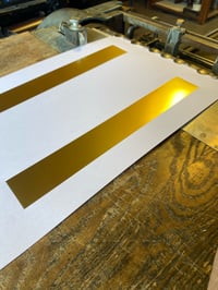 Image 3 of Golden Peace, letterpress print & hotfoil