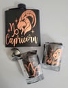 Capricorn Zodiac Flask Set – Rose Gold Goat Edition