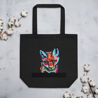 Image 2 of Watercolor Fox Eco Tote Bag