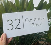 Image 3 of House Number & Street Name Acrylic Sign