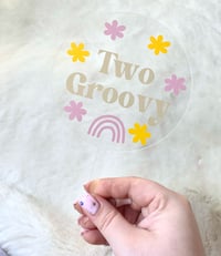 Acrylic Two Groovy Cake Topper