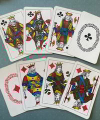 Image 2 of Jeu de 52 cartes Piémontais (Italie) 2eme moitié XXème siècle, 1959, tamponné as de coeur.