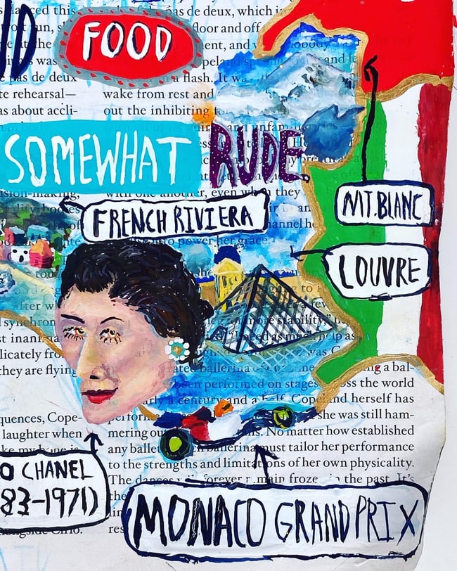 France-Original Painting 