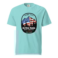 Image 7 of Trump 2024 ULTRA MAGA - USA Moutains Unisex garment-dyed heavyweight t-shirt