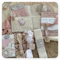 Image 3 of Handmade vintage style quilted tattered sewing book