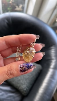 Image 2 of Citrine pebble pendant 