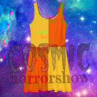 Image 2 of Orange n Yellow Skater Dress