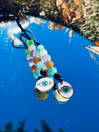 Image 1 of Round Evil Eye keychains 