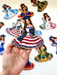 Image 2 of FLAG INSPIRED GRADUATION DOLL PNG BUNDLE 