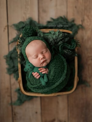 Image of Evergreen 3-1 Sweater Bonnet + Wrap