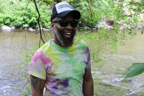 Image of CraaazE custom tie-dye tee
