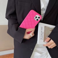 Image 14 of Luxury Woven Pattern Tpu Phone Case for iPhone 15 14 13 12 11 Pro Max Soft Silicone Rubber Back Cove