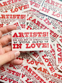 Image 1 of ARTISTS! Sticker