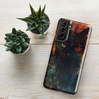 Image 24 of Dark Goth Black Cat Orange and Black Tough case for Samsung®