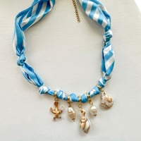 Image 3 of BLUE STRIPE SHELL BANDANA