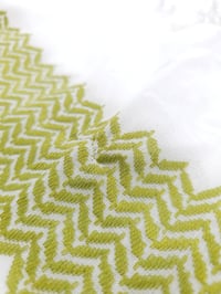 Image 2 of Imperfect Olive and White Keffiyeh (Made in Jordan)