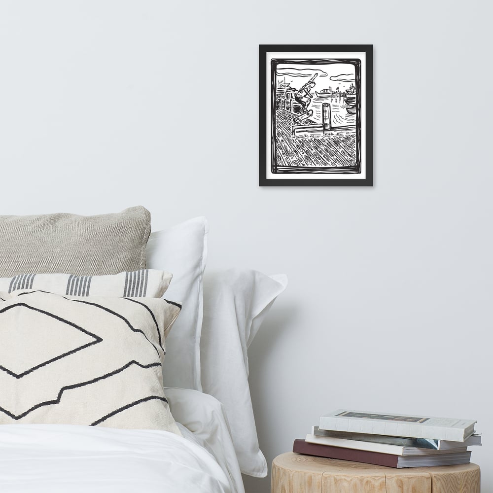 Docks Skate Print - Framed