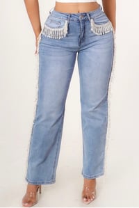 Image 3 of Pearl Fringe Pants
