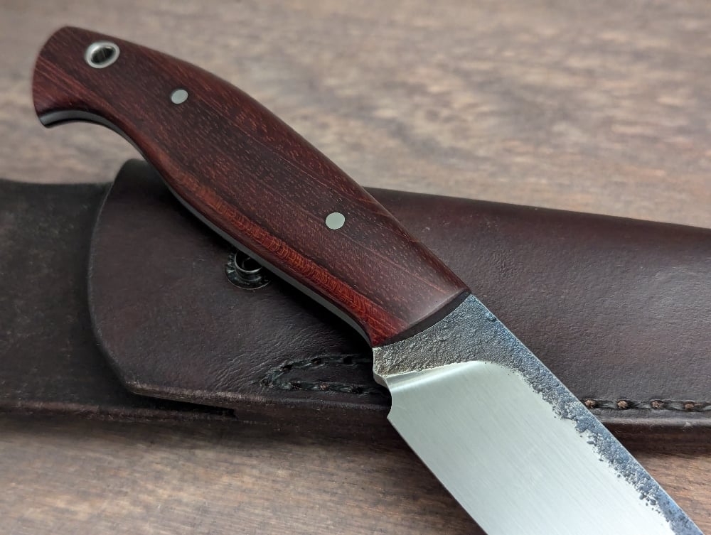 Image of Bushcraft knife, Full-tang, Brazilian Cherry 