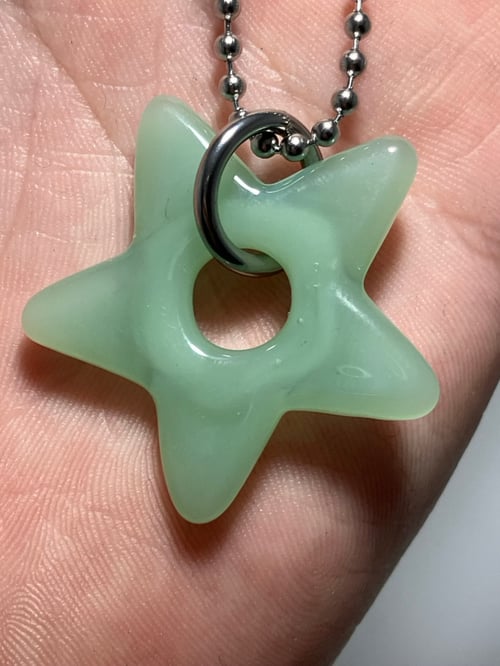 Image of mint green star