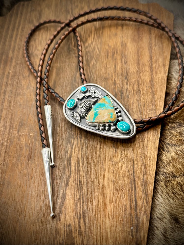 Image of Armadillo & Turquoise Bolo