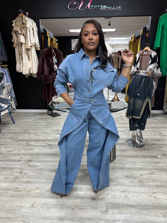 Image of Ciara Denim Jumpsuit