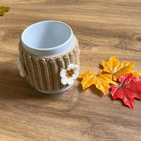 Image 2 of Crochet Daisy mug cosy - various colours