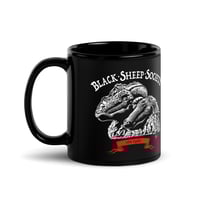 Image 2 of Black Sheep Society black glossy mug