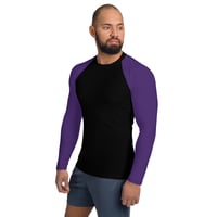 Image 3 of Enigma Purple Men's Rash Guard