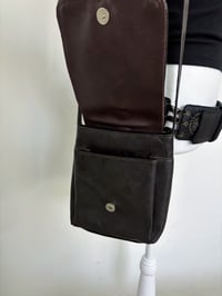 Image 3 of Vintage dark brown leather bag 