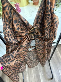 Image 3 of Sheer leopard halter