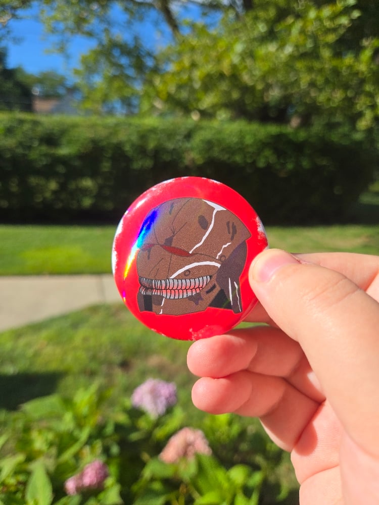 Image of Strange Mask Button