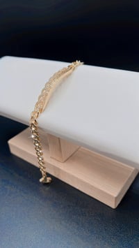 Image 1 of GOLD INFINITY DIAMOND BRACELET 