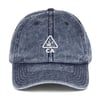 Blue Denim Warning Dad Hat