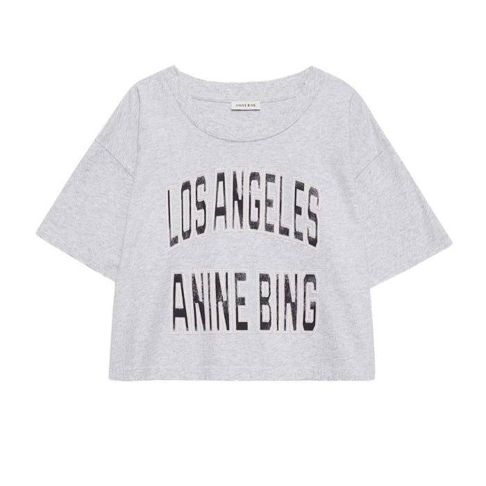 Image of ANINE BING JOHNNY CROOPED TEE