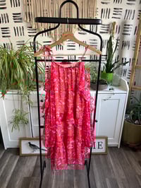 Image 1 of sheer flower dress
