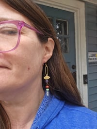 Image 5 of Knotted gemstone earrings 04