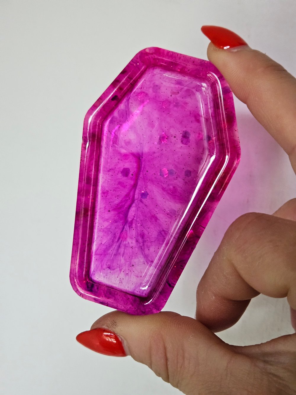 Image of Magenta Mini Coffin Tray